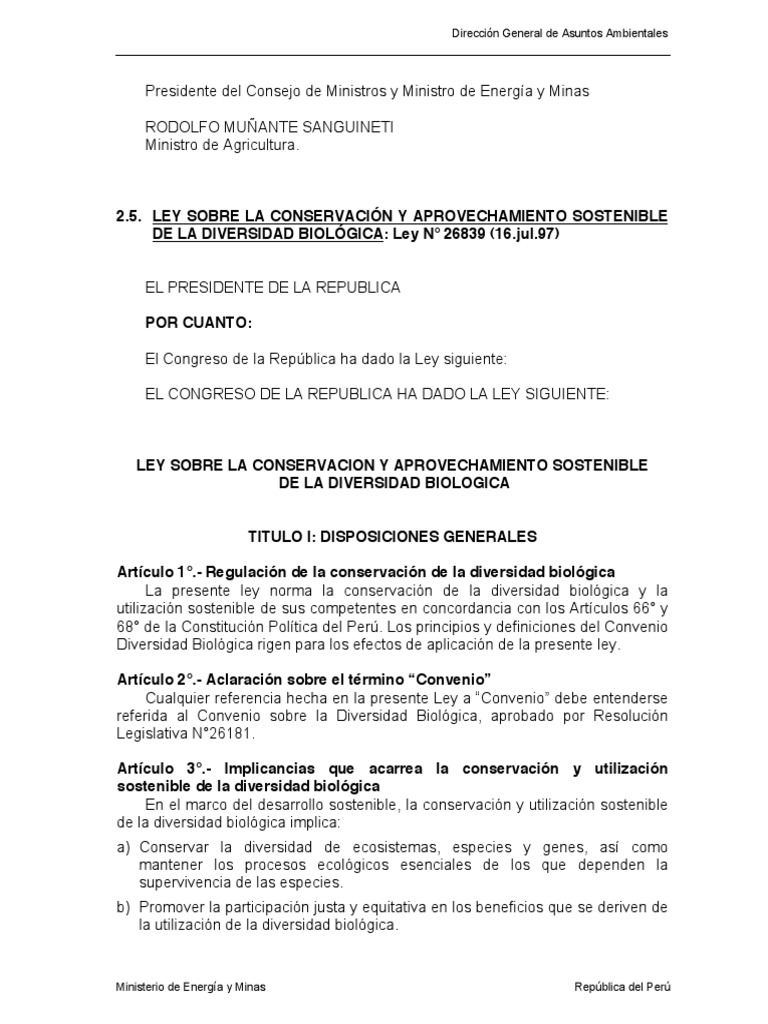 ley 26839